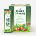 INJA Super Greens - Complete Daily Greens for Men & Women, 40+ Vitamins, Minerals Superfoods, Adaptogens & Antioxidants for Immunity, Energy, Detox, Gut Health, 30 Sachets