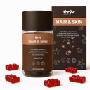 Hair & Skin Gummies with Biotin, Mixed Fruit, 30 Gummies