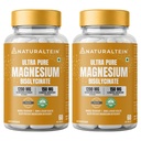 Naturaltein Magnesium Glycinate 1200mg (150mg Elemental) | Chelated High Absorption Magnesium Supports Sleep Quality & Muscle Relaxation | Glyphosate Tested | 120 Tablets
