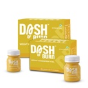 DASH OF BURN Metabolism Support Shots | Supports Fat Burning, Craving Control & Weight Management | L-Carnitine, Green Coffee, Inulin | Pack Of 30 (30x60 ML) Wellness Shots