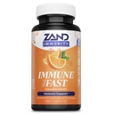 ZAND Immunity Imune Fast Zesty Orange Chewables - Supplément de soutien immunitaire avec levure fermentée épicor, vitamine C 1000mg, zinc, échinacée - non-OGM, végétalien, sans gluten, garantie de 60 jours, 10 portions