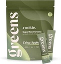 Rookie Wellness Greens + Superfoods - Greens Superfoods Boissons en poudre faites avec des ingrédients d'origine alimentaire entière Contient des vitamines, probiotiques, antioxydants et fibre de Baobab (30 portions, Passion Guava)