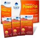 Trace Minéraux Power Pak Electrolyte Powder Packets $ 1200 mg Vitamine C, Zinc, Magnésium $ Boost Hydratation, Immunity, Energy, Muscle Stamina $ Gava Passionfruit $ 60 Packets