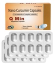 Q Min Nano Curcumin 500mg | Natural Anti inflammatory Supplement for Adults | Water Soluble Curcumin,No Preservatives, No Added Color | 30 Veg Capsules