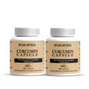 BIOAYURVEDA Curcumin Capsule for Advanced Anti-Ageing and Cell Renewal, 40 Capsules (Pack of 2)