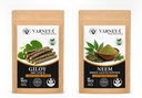 Giloy Neem Leaves Combo | 100% Pure Ayurvedic Herbs | Dried Giloy Sticks & Neem Leaves | Herbal Infusion, Kadha & Tea Preparation | Natural Wellness Ingredients | Premium Quality Pack of 2