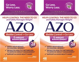 AZO Bladder Control with Go-Less® & Weight Management Dietary Supplement Aide à réduire l'urgence occasionnelle*