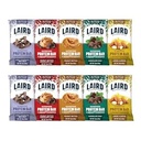 Laird Superfood Barres de protéines fonctionnelles – Barre de protéines mais mieux avec des ingrédients réels, champignons fonctionnels 10g Protéines à base végétale, 6g Fibre - Non-OGM - 5 Flavor Variety Pack, 10 Compte (paquet de 1)