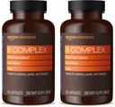 Eléments B complexe, haute puissance, 83% aliments entiers cultivés, soutient le métabolisme immunitaire et l'énergie normale, végétalien, 65 capsules, 2 mois d'approvisionnement (emballage mai vary) (paquet de 2)