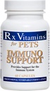 Rx Vitamines pour animaux de compagnie Immuno Support pour chiens et chats - Système immunitaire Support - Aide Fonction cérébrale Bones Muscles Stress & Aging - 60 Capsules