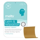 Wellbeing Nutrition Melts Calm & Relaxation | Pure Ashwagandha KSM66, L-theanine, Magnesium, Saffron & Chamomile | Natural Stress & Anxiety Relief, Uplift Mood & Reduce Cortisol, 30 Oral Strips