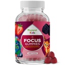 Phytoral Vegan Kids Focus Gummies - Potent Chewable Cerveau Support for Children - Améliore la concentration et la mémoire - Suppléments calmants et Gummies Focus pour enfants - Non-OGM et sans gluten - 60 Comte