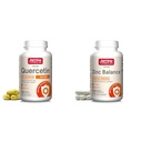 Formules de Jarrow Quercetin 500 mg-Bioflavonoïde-Quercetin Supplément diététique-200 portions -soutient une fonction cellulaire saine et un bilan en zinc 15 mg-100 portions -comprend le cuivre-essence minérale