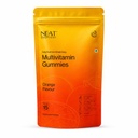 NEAT EVERYDAY Multivitamin Gummies | Orange Flavour | No Added Sugar | Vegan Gummies | No Artificial Colour & Preservatives | Daily Health Supplement | Pack of 15
