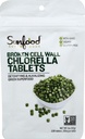 Sunfood Superfoods Chlorella Comprimés - Chlorophylle, Supplément Chlorella, Pilules de chlorophylle, Capsules d'algues murales brisées, Non OGM, Vegan - 2 oz Sac