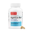 Agaricus Bio 600 mg, activité des cellules tueuses naturelles - Muscle Agaricus Blazei Murill biologique d'Agaricus-Grown pour le soutien immunitaire, le foie et la santé cellulaire, suppléments de glucose bêta, 60 capsules