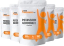 BulkSupplements.com Poudre de gluconate de potassium - Supplément de potassium, supplément minéral - Sans gluten, 600mg par portion, 5kg (11 lbs) (paquet de 5)