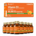 Carbamide Forte Vitamin D3 Shots 60000 IU | Cholecalciferol 60000 IU | Vitamin D Supplement | Vit D3 60000 IU | 8 X 5 ML