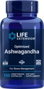 Extension de la durée de vie Optimisé Ashwagandha, 150 capsules vég. - Non-OGM, sans gluten, capsules végétariennes