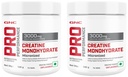GNC Pro Performance Creatine Monohydrate, (Unflavoured, 100 grams Powder), Boosts Athletic Performance | Fuels Muscles | Provides Energy Support for Heavy Workout | Formulated In USA (Pack of 2)