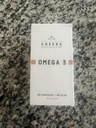 CHEERS Omega-3 Supplément à haute résistance 550mg EPA & DHA par capsule , 90% Biodisponible, supplément d'étiquette propre , prend en charge le coeur, le cerveau, la vision et la santé immunitaire , Vcaps Plus , odorless , 90 capsules