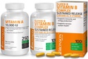 Bronson Super B Complexe Vitamine B à libération lente prolongée + vitamine A 10 000 UI Formule Premium non-OGM