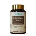 Neuherbs Shilajit Gold Ultra Capsules (60 Count) for Men | Shilajit with Ashwagandha, Gokshura, Swarna Bhasma & Kesar | Energy, Stamina & Strength Support | Natural Vitality & Performance Formula