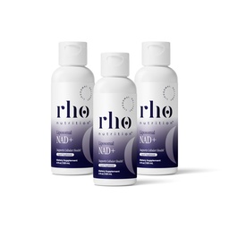 Rho Nutrition Liposomique NAD+ – Supplément liquide conçu pour soutenir l'absorption – Forme active de NAD+ Aide à soutenir la santé cellulaire normale, le vieillissement en santé, le métabolisme de l'énergie et la vitalité – 3 Pack
