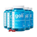 Goli Ashwagandha & Vitamine D Gummy - 300 Compte - Berry mixte, KSM-66, végétalien, à base de plantes, non-OGM, sans gluten et sans gélatine. Restaurer. Détendez-vous, paquet de 5