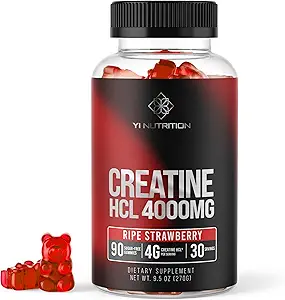 Creatine HCL Gummy - Les premiers 4000MG Creatine HCL Gummies 90 Comte (90 Comte)