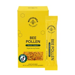 Beekeeper's Naturals - Bâtons de pollen 100% crus, enzymes naturelles conservées, source de vitamine B, minéraux, acides aminés et protéines - Paléo & Keto Friendly, sans gluten (15ct)