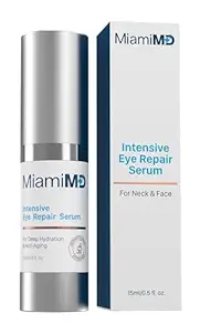 Sérum pour les yeux de MiamiMD (15ml) sous traitement pour les cernes et les pieds de Crow - Sérum pour tous les types de peau - Crème anti-âge - Réduit la puffine - Pour l'utilisation de jour et de nuit