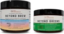 Vivre conscient au-delà des verts et au-delà de la bière Delicious Greens Powder for Bloating + Mushroom Superfood Café Alternative Caféine Free