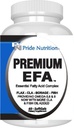 Pride Nutrition Premium EFA Omega 3-6-9 Supplément pour les hommes et les femmes 5 en 1 - EPA, DHA, GLA, ALA & CLA Acides gras essentiels avec huile de poisson - Pilules softgel