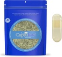 Capsuline Safflower Coloré Taille 00 Capsules Vegan vides Jaune/jaune - 1000 Nombre - Végétarien Capsules de pilules vides - Bricolage Gélule végétale Remplissage - Capsules de pilules Veggie - Certifiés Casher et Halal