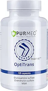 OVOMET Eggshell Membrane à faible purine Glucosamine Chondroitin Sulfate MSM Boswellia Joint Supplément - Supports Mobilité Confort Résistance Flexibilité et os - Fabriqué en Allemagne - 60 jours d'approvisionnement