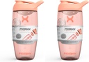 Bouteille de mélangeur de protéines Promixx PURSUIT – Bouteille de mélangeur de sport premium pour mélanges de protéines et de suppléments Shakes – Coupe de mélangeur de protéines facile à nettoyer et durable (paquet de 2)