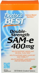 Meilleur SAM-e de médecin 400 mg, Végétarien, Sans gluten, Sans soja, Mood and Joint Support, 30 comprimés enrobés entériques