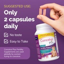 CONCEIVE PLUS Ovulation + Combo de fertilité des femmes, soutient la fertilité et la régulation ovarienne, 60 + 120 capsules