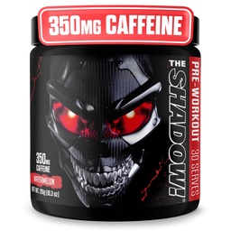 JNX SPORTS The Shadow! 350mg de Caffeine Hard Core Preworkout - Pastèque 30 Servants.