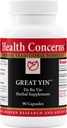 Préoccupations de santé Great Yin – Supplément de soulagement de la ménopause – Soutien Flash chaud – Sueurs de nuit et chaleur d'insuffisance – Formule à base de plantes chinoises traditionnelles pour les femmes – 90 capsules