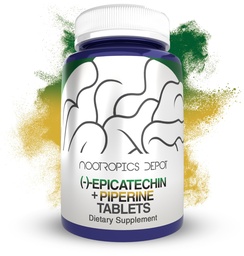 Nootropics Depot Epicatéchine Comprimés de 200mg (−)−Epicatechin + 6mg Piperine pour la biodisponibilité