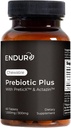 Produits d'endurance ENDUR Prebiotic Plus avec complexe Actazin & PreticX, vous aide à vous sentir léger, confortable et confiant chaque jour, sans gluten, 60 comprimés