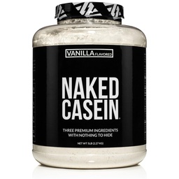 Caséine NAKED - Protéine de caséine micellaire Vanilla - 5 livres en vrac, sans OGM, sans gluten, sans soja, sans réserve - stimuler la croissance musculaire - améliorer la récupération - 61 portions