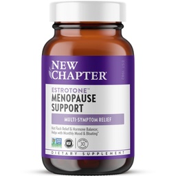 Nouveau chapitre Supplément à la ménopause - Mélange d'hormones à base de plantes d'estrotone avec cohosh noir pour réduire les éclairs chauds et les sueurs nocturnes - 30 ct Capsule végétarienne