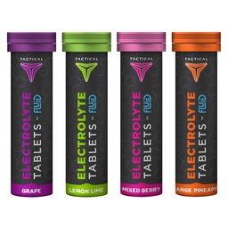 Comprimés d'hydratation effervescents, remplacement d'électrolytes et prévention de la déshydratation, 4 paquets, 40 portions (variété)