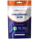 Poudre d'acide hyaluronique vitamatique 200mg - Soutient des tissus et des articulations conjonctifs sains - Promouvoir la peau saine jeune - 100 Gram