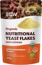 LOOV Organic Non-Fortified Foody Yeast Flakes - Vegan, sans gluten, sans OGM Nooch - Bonne source de B-Vitamines naturelles - Pas de sel ou de sucre ajouté - Sac refermable, 8 onces (227 grammes)