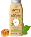 Matys Syrup adulte de mucus pour adultes et enfants 12 ans et plus, apaisant l'ivraie avec ingrédients biologiques et zinc, 6 Fl Oz