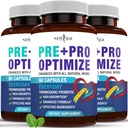 Pro Optimisez les probiotiques pour les femmes, la ménopause, 70 milliards UFC, la santé digestive - Soutien pour le bloom, les éclairs chauds, le soutien articulaire, la sueur nocturne - Gut Health & Metabolism - Dong Quai (180 (paquet de 3))
